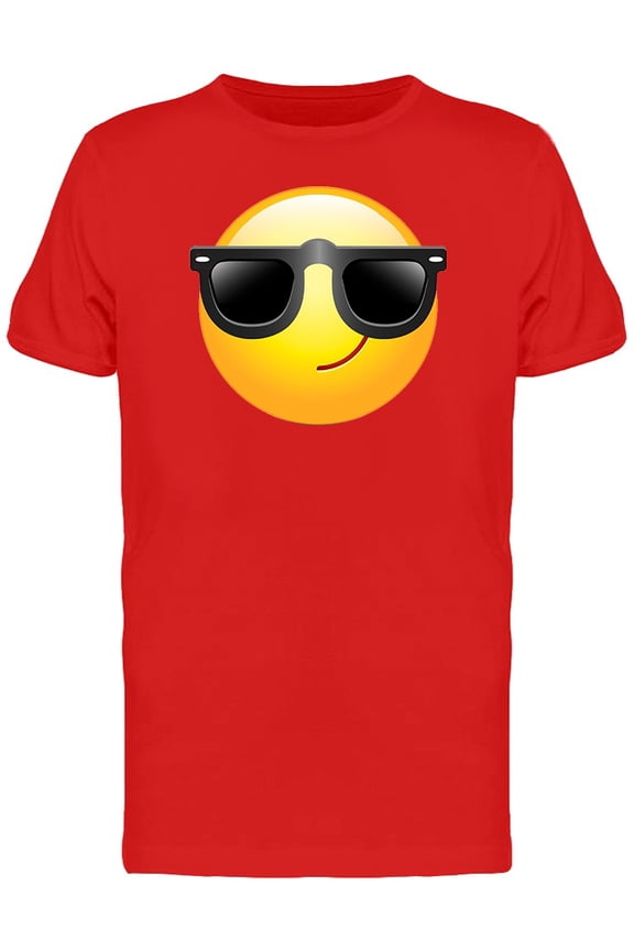 Emoji Smirk Sunglasses Tee Men's -Image by Shutterstock