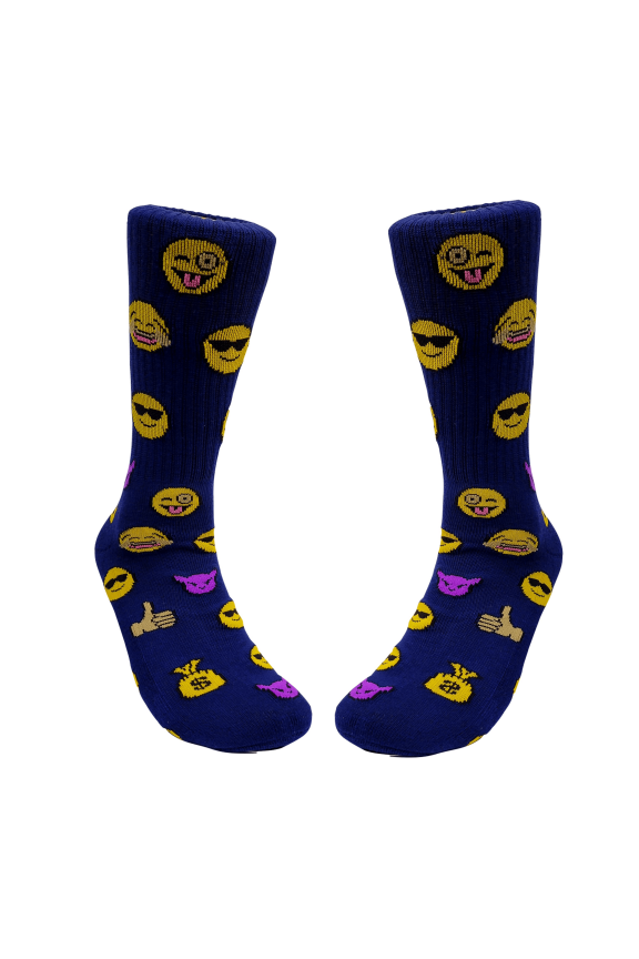 Emoji Socks Toro and Cool Money Bags Street Skate Socks (Adult Large - Men's Shoe Sizes 8-12)
