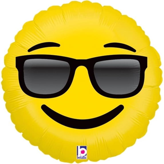Emoji Sunglasses 18 Inch Mylar Foil Balloon [36265] - Walmart.com