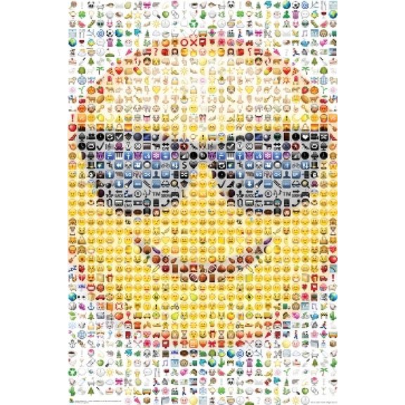 Emoji Sunglasses Mosaic Poster (24 x 36)