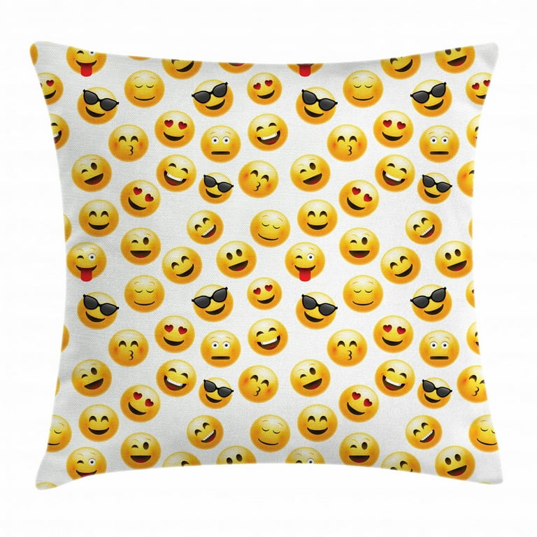 Emoji top cushion cover