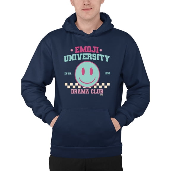 Emoji University Drama Club - Retro Smile Emoji Men's Hoodie