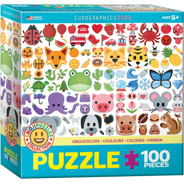 Emojicolors 100-Piece Puzzle