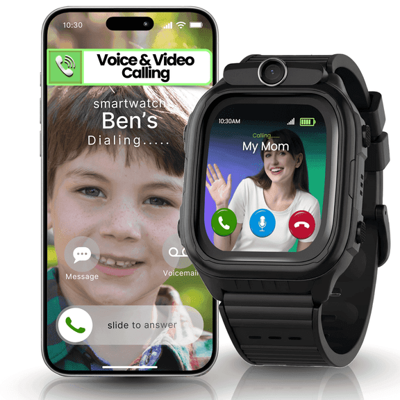 EmojiKidz 2026 GPS Smartwatch for Kids with 4G Calling & Texting, Camera, School Mode, SOS Alerts  Safe Phone Watch & Tracker