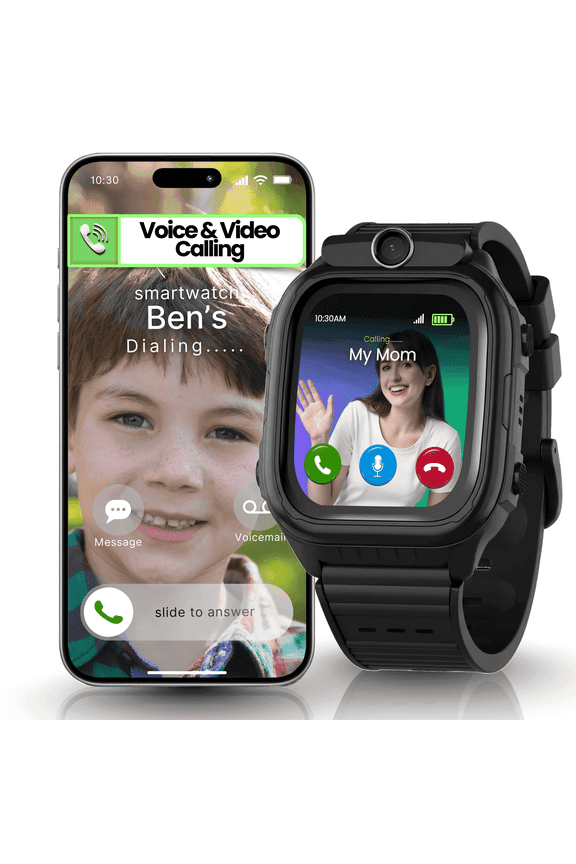 2026 GPS Smartwatch for Kids with 4G Calling & Texting, Camera, School Mode, SOS Alerts  Safe Phone Watch & Tracker