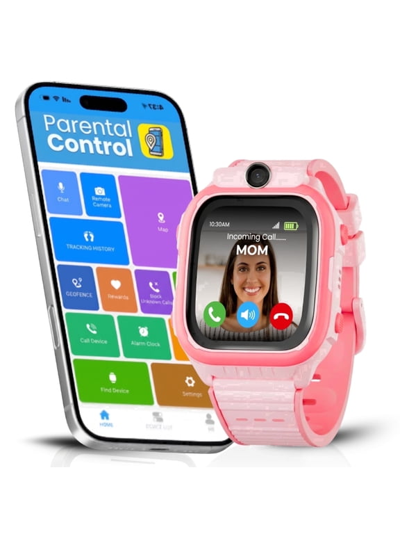 Smartwatch for Kids 3-12| 4G LTE GPS Tracker for Kids & Voice Calling, Texting, SOS Alerts, Camera, Fitness Tracker, Parental Control | Phone Watch for Boys & Girls