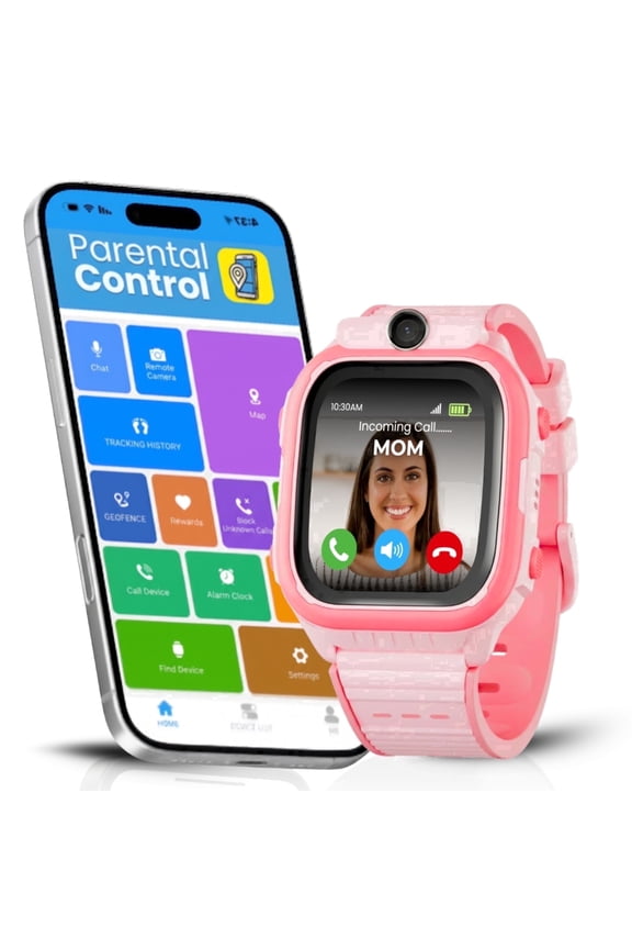 Smartwatch for Kids 3-12| 4G LTE GPS Tracker for Kids & Voice Calling, Texting, SOS Alerts, Camera, Fitness Tracker, Parental Control | Phone Watch for Boys & Girls