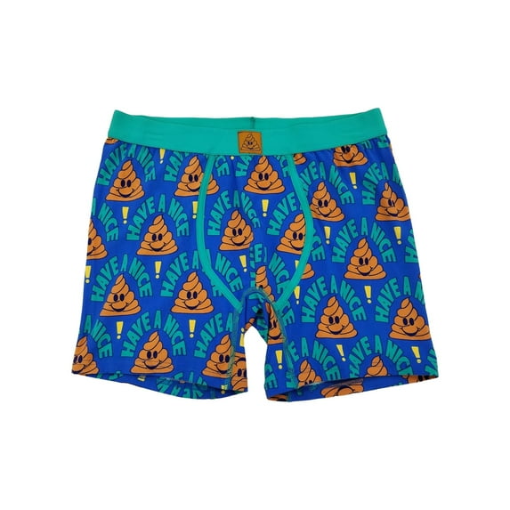 Emojination Mens Blue Have A Nice Poop Underwear Boxer Briefs Boxers Medium
