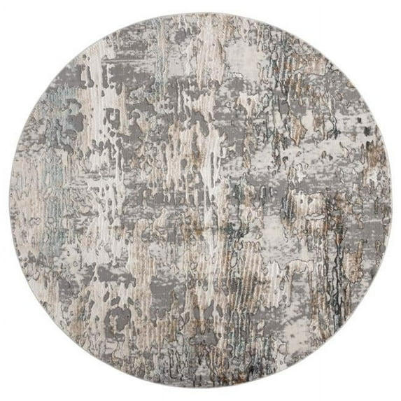 Emojy Varina Multi Color Round Rug, 7 ft. 10 in.