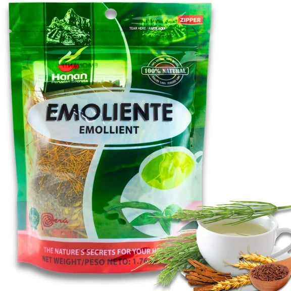 Emoliente Herbal Tea from Peru 1.8oz (50g) Loose Herbs Boldus (Boldo), Horsetail (Cola de Caballo), Cat's Claw (Una de Gato), Flaxseed (Linaza) and Barley (Cebada) All Natural Dried Plants