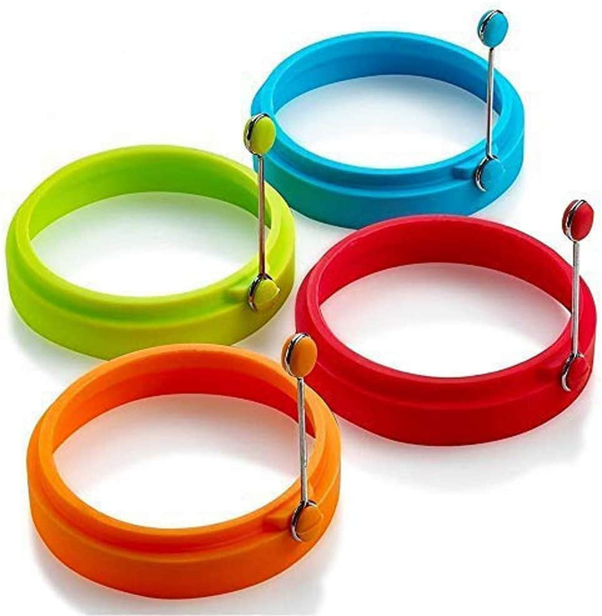Emoly Silicone Egg Ring, Egg Rings Non Stick, Egg Cooking Rings
