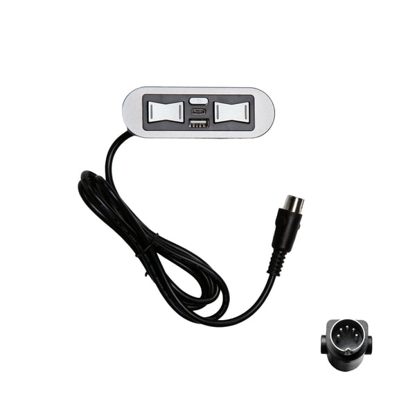 Emomo HX90HU2 Power Recliner Lift Chairs Control Switch 5 Button 5 Pin with Type A and C Port