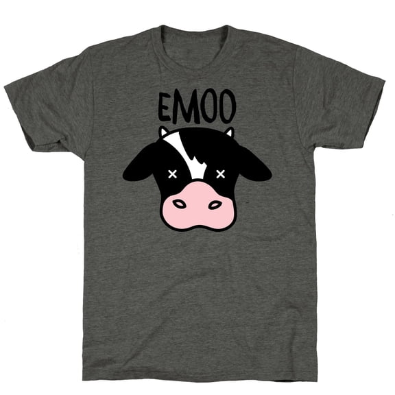 Emoo Emo Cow Unisex Triblend Tee Tee Shirt Sweatshirt Hoodie