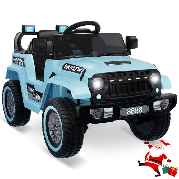 Emorefun 12V Battery Powered Truck, 3 Speeds, Load up to 66Lbs, for 3-8 Years, Blue