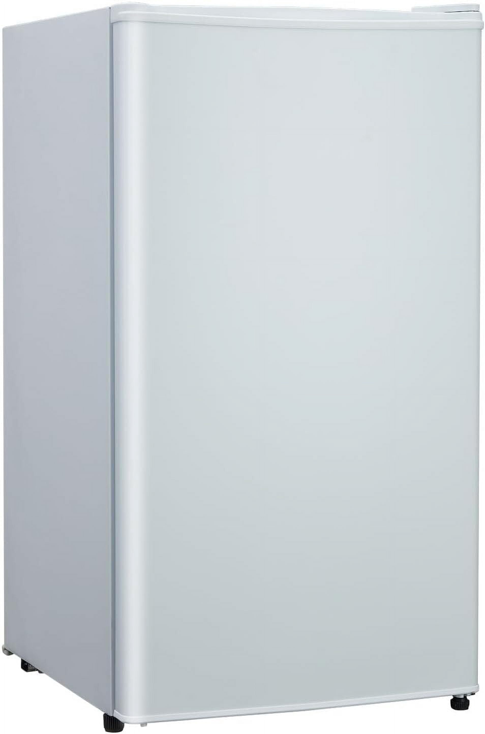 Emorefun 4.3 Cu.Ft Mini Fridge With Freezer Adjustable Thermostat & Reversible Door White