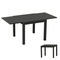 thumbnail image 1 of Emorefun Expandable Dining Table, Modern Dining Table with Aluminum Slat for Backyard, Deck, Porch, Dark Gray, 1 of 7