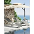 thumbnail image 1 of Emorefun Pool Lounge Chairs Set of 2, Aluminum Outdoor Lounge Chairs for Poolside, Garden, Beach, Camping, Light Taupe, 1 of 7