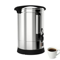 Emorefun Stainless Steel Coffee Urn 100 Cups - 14L Hot Water Dispenser with Tap for Large Events, Catering, Offices