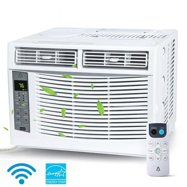 Emorefun Window-Mounted Air Conditioner 6,000 BTU with APP/Remote Control, White