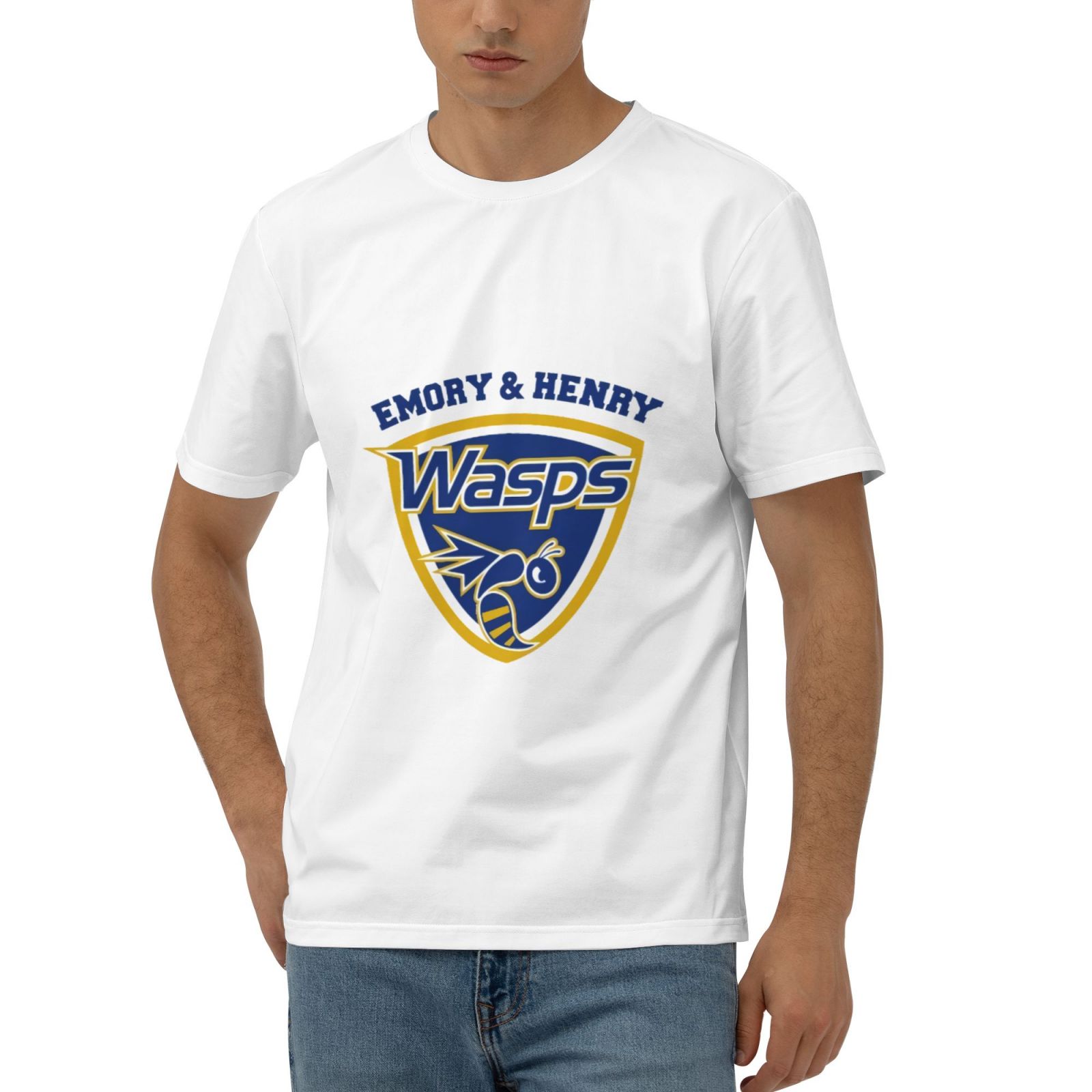 Emory & Henry College Logo Men'S Short Sleeve Tees, Moisture Wicking