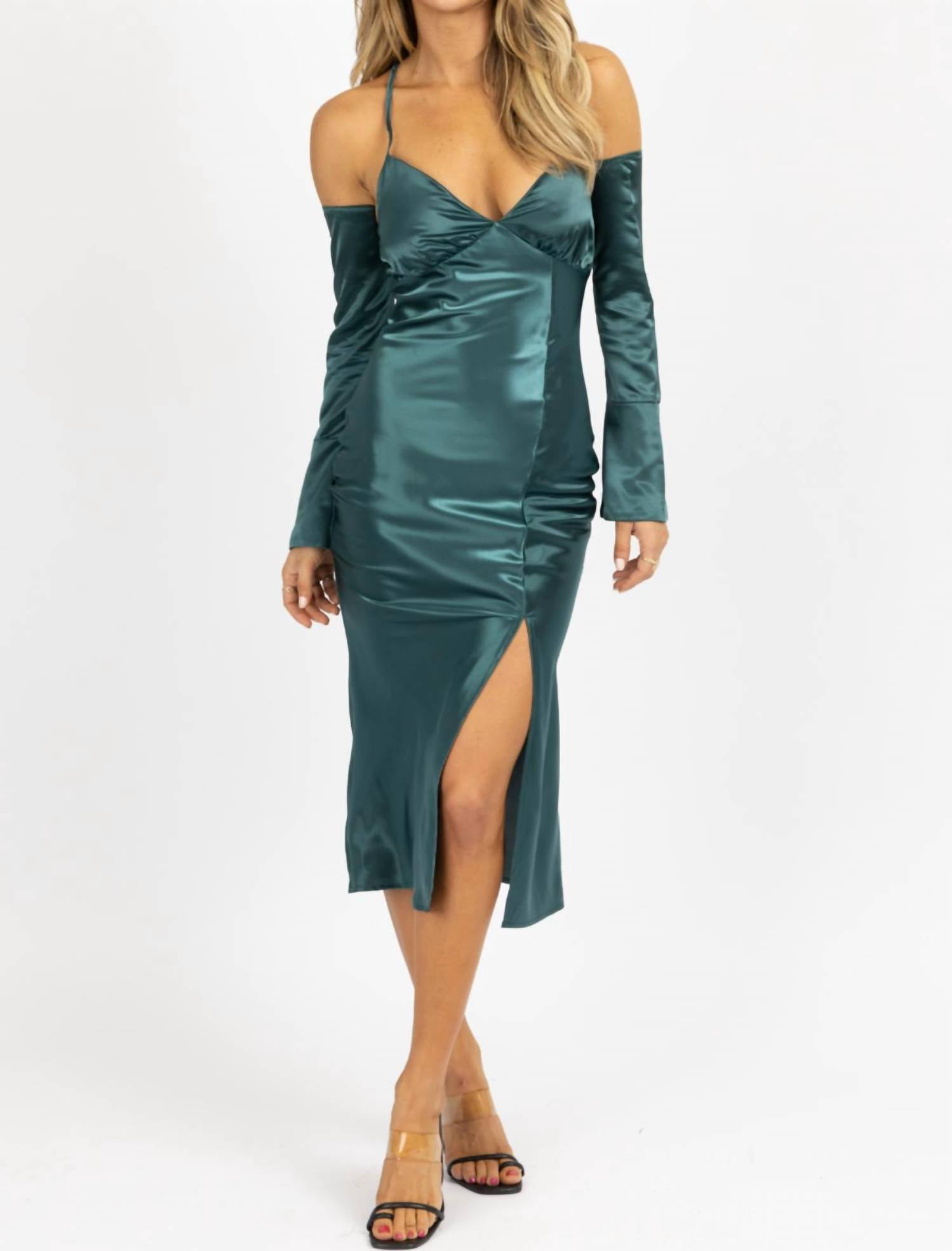 Elavita - Emory - Backless satin maxi dress