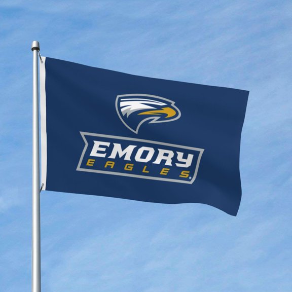 Emory University 3x5 Ft Flag Double Sided Indoor Outdoor Double Stitched Polyester Flag With 2 Grommets-Both Side Can Be Read