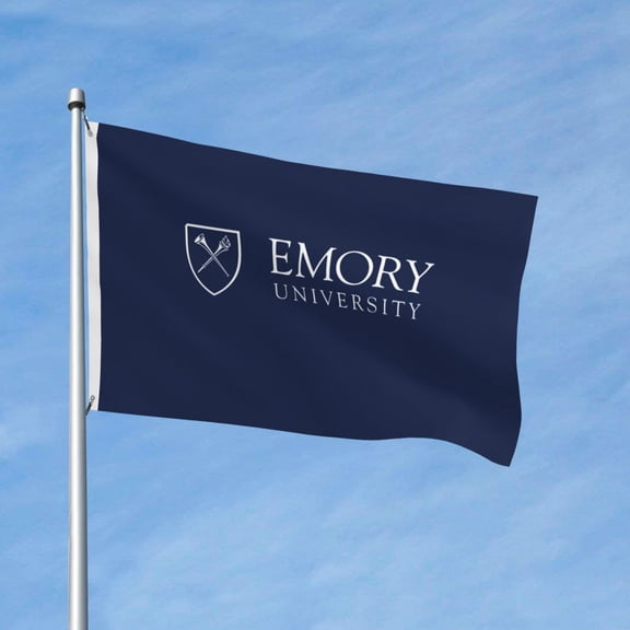 Emory University 3x5 Ft Flag Double Sided Indoor Outdoor Double Stitched Polyester Flag With 2 Grommets-Both Side Can Be Read