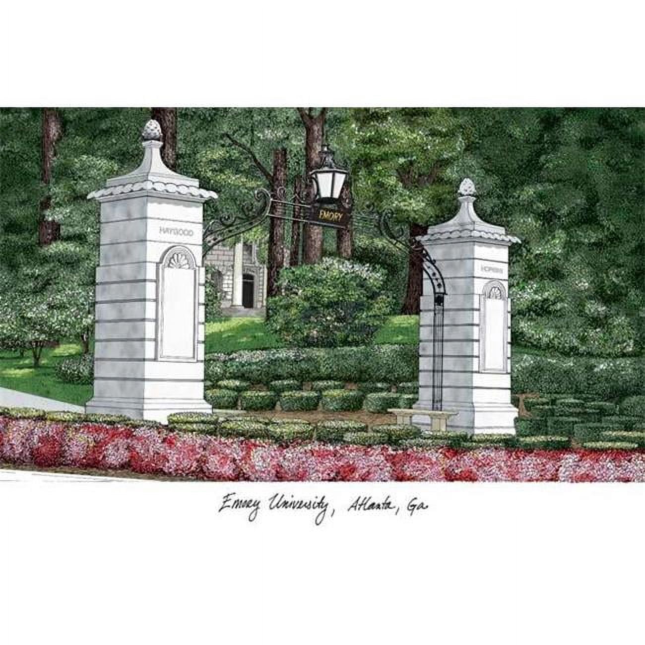 Emory University Campus Images Lithograp