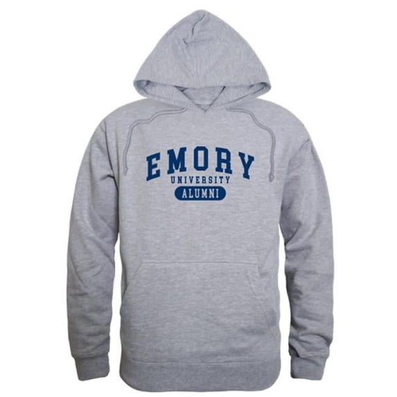 Emory University Mens Alumni Hoodie, Heather Gray - Small