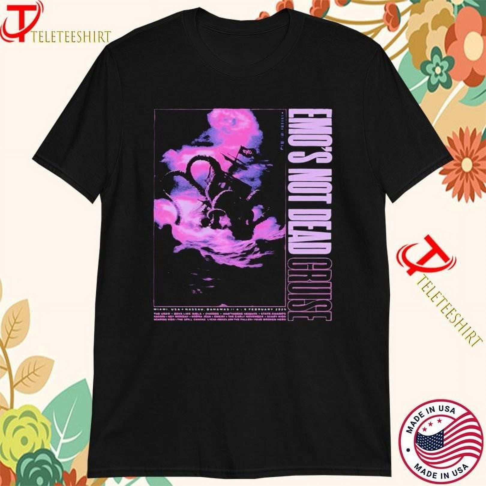 Emos Not Dead Cruise 2025 Tshirts