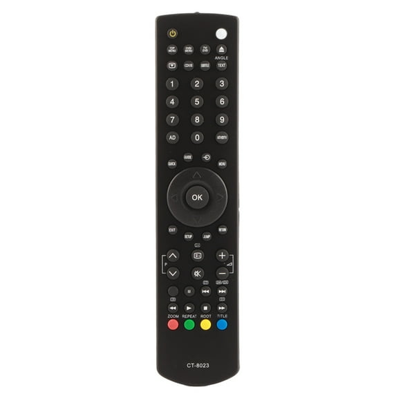 Emoshayoga Mando a Distancia Smart TV, Mando a Distancia inalámbrico Ultra HD de Repuesto para Toshiba CT-8023 Negro