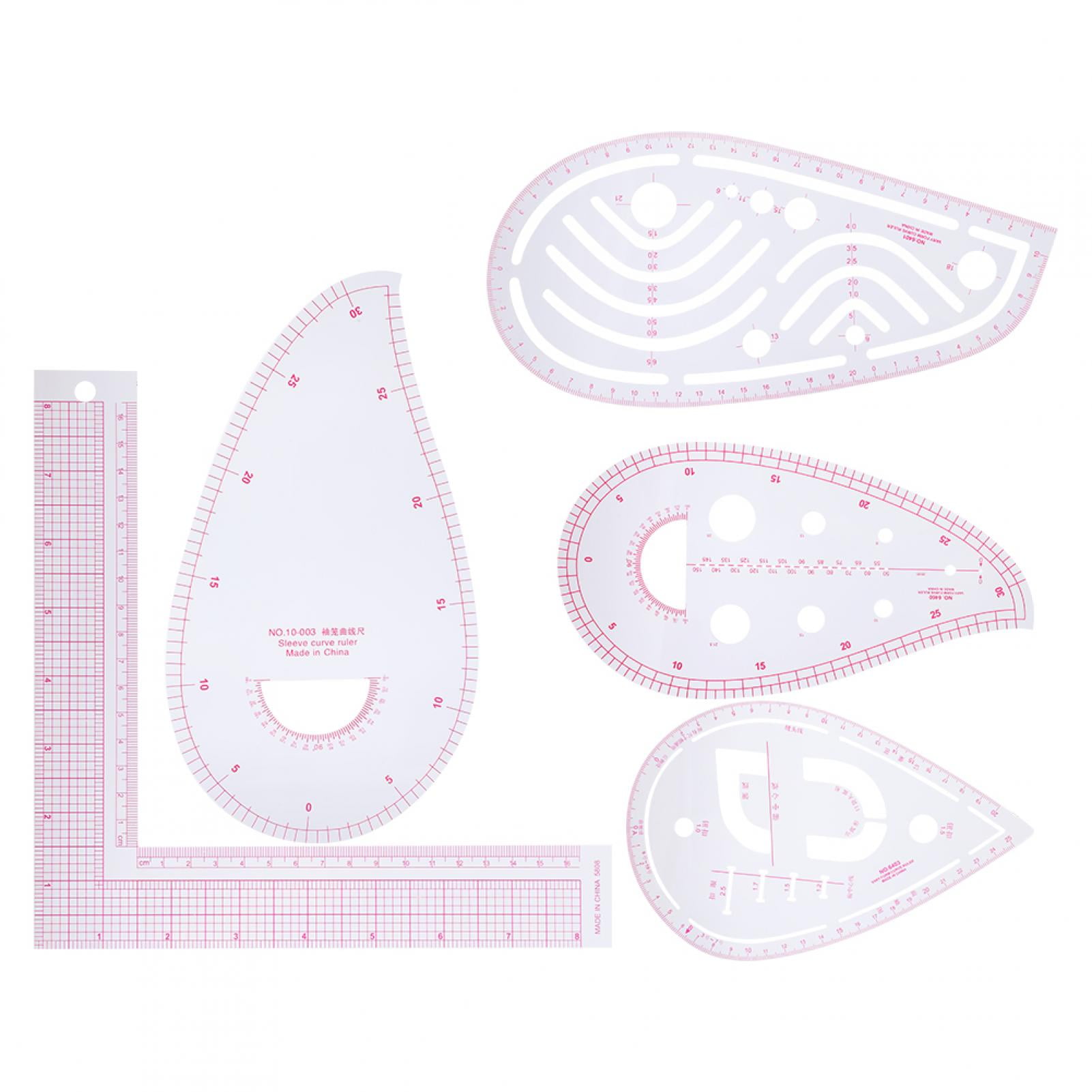 Emoshayoga Multifunction Curve Ruler, Convenient To Use Curve Ruler Durable Good Performance L Shape Ruler for Cutting