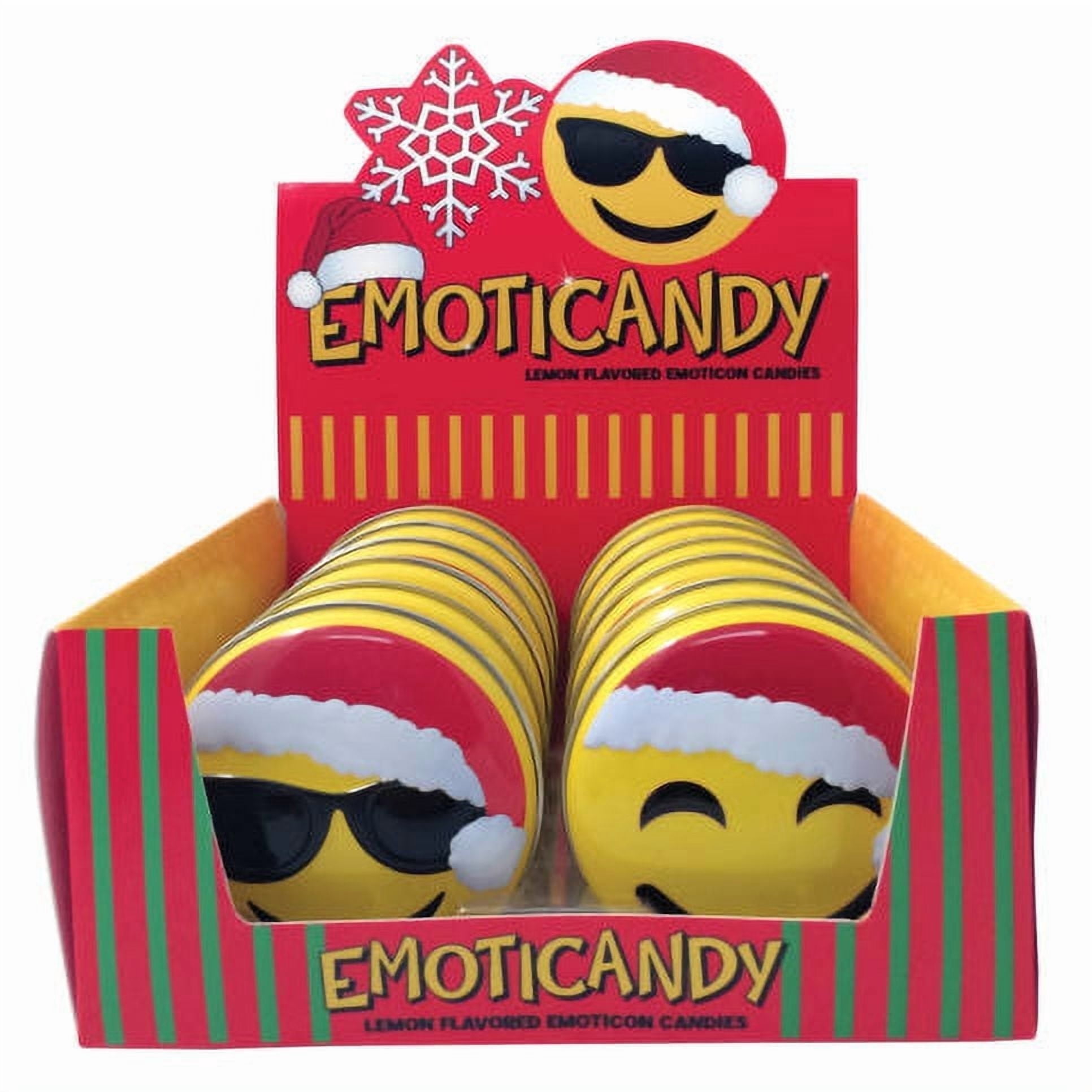 Emoticandy Sour Candy Holiday Lemon Flavor Tin 1.3 oz