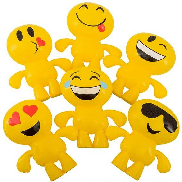 Emoticon Emoji Inflate 24 Tall - 6 Count