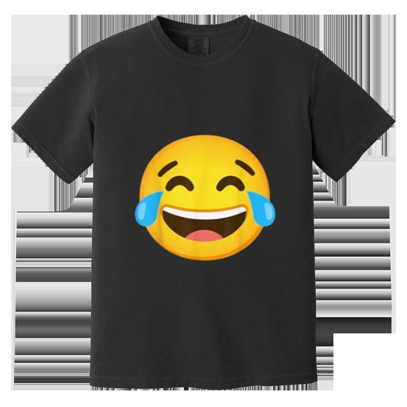 Emoticon Laughing Funny Classic Expression Happy Mood Meme Comfort Color T-Shirt, for men & women, up to size 4XL