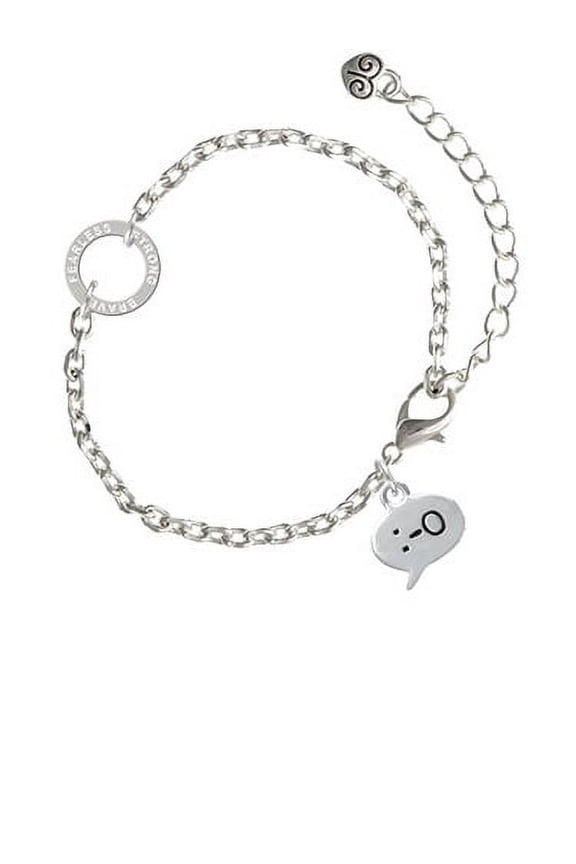 Emoticon :-O - Surprise - Fearless Strong Brave Ring Zoe Bracelet