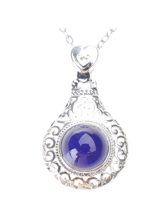 Emotion Feeling Temperature Rings Heart Pendant Necklace Color Change Mood Ring