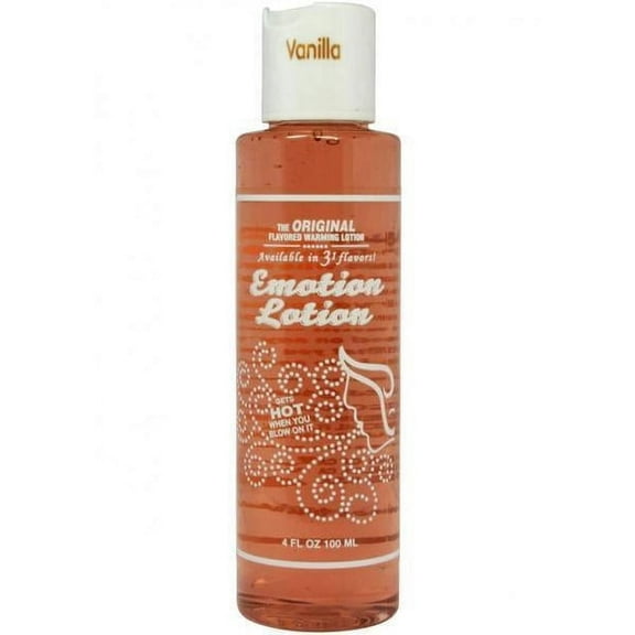 Emotion Lotion Flavored Warming Massage Oil, Vanilla 4 oz