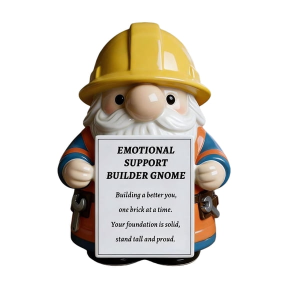 Emotion Support Gnomes , Premium Collectible Statue Indoor Outdoor Garden Patio Lawn Decorations For Gnome Lovers Enthusiasts Unique Whimsical Fantasy Figurine Gift (1