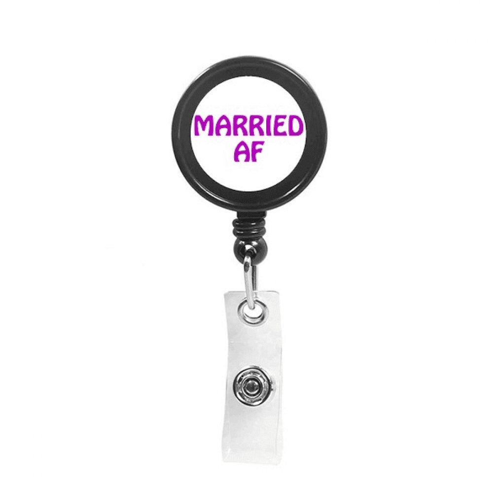 Emotional Discontent Marriage Retractable Keychain Badge Holder ID Badge