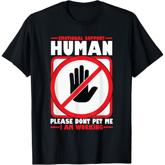 Emotional Halloween Support Costume Do Not Pet Me Human T-Shirt