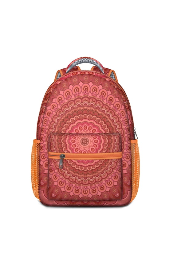 Emotional Psychedelic Backpack - Stylish Waterproof Daypack with Ergonomic Spinal Support, Vibrant Geometric Abstract Design for Teens & Adults