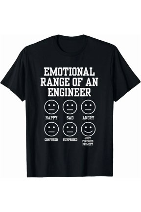 Emotional Range Of An Engineer Engineering Faces Fan Gift Unisex T-Shirt