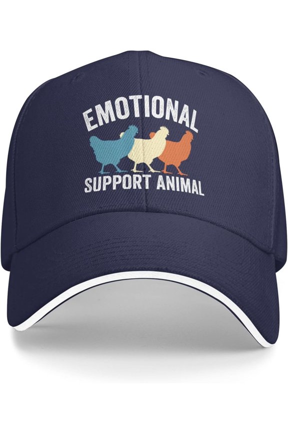 Emotional-Support Animal Cap Funny Chicken Hens Baseball Hat