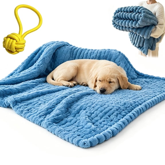 Emotional Support Blanket Yellow, Calming Blanket for Dogs