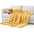 thumbnail image 1 of Emotional Support Blanket Yellow, Calming Dog Blanket, Security Blanket, Designed for Pets, Rabbit Hair Plus, Soft and Comfortable for Kennel, Indoors Sofa, 1 of 7