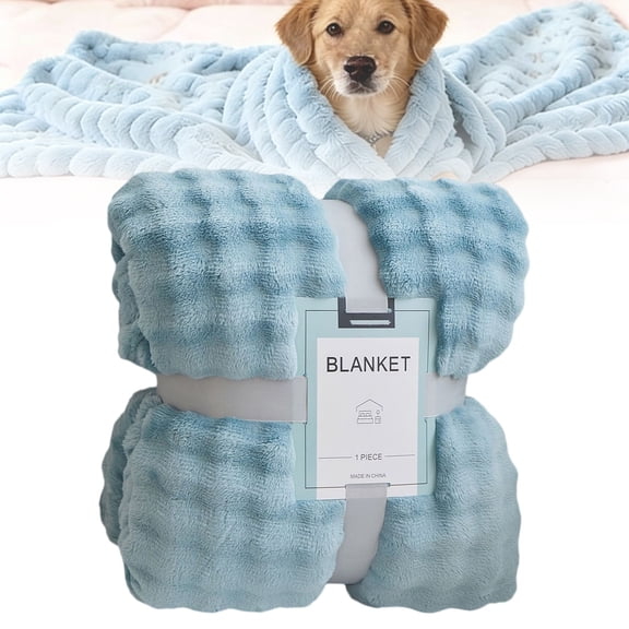 Emotional Support Blanket Yellow, Security Blanket, Calming Dog Blanket, Rabbit Hair Plush, Designed for Pets, Soft and Comfortable for Indoors Sofa, Kennel (Yellow, 27.56 * 39.37")