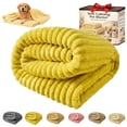 thumbnail image 1 of Emotional Support Blanket Yellow, Security Blanket, Calming Dog Blanket, Rabbit Hair Plush, Designed for Pets, Soft and Comfortable for Indoors Sofa, Kennel&nbsp;(Bright Yellow,70*100cm), 1 of 8