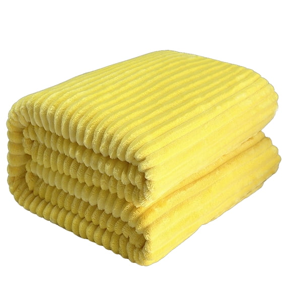 Emotional Support Blanket Yellow, Security Calming Dog Blanket, Faux Rabbit Fur Polyester Material Soft and Comfortable for Cats and Dog Indoor and Outdoor Use
