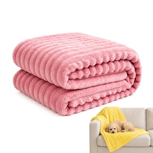 Emotional Support Blanket for Dogs, Calming Dog Blanket, Throw Rabbit Designed for Pets, Soft and Comfortable for Indoors Sofa